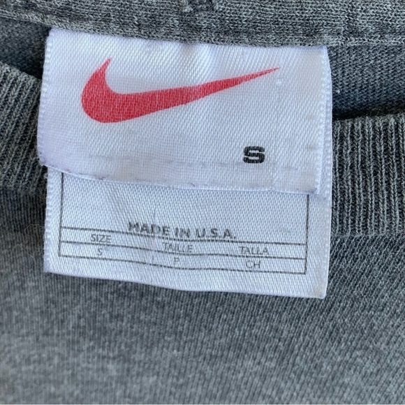 Vintage Tee Shirt Nike Just Do It Mens Adult Size XL Gray 90s Swoosh Logo - Picture 3 of 5